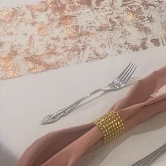 45 Gold Rhinestone Napkin Ring - Picture 2 of 3